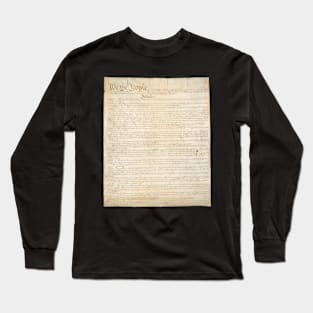 We The People, Page One of the Constitution of the United States Long Sleeve T-Shirt